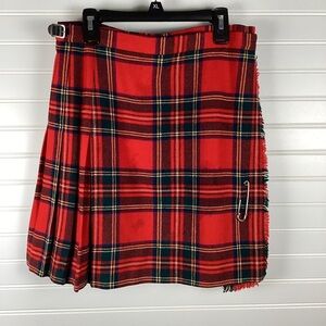 Dans of Scotland 100% pure New Wool Made in Scotland Tartan Kilt girls 10